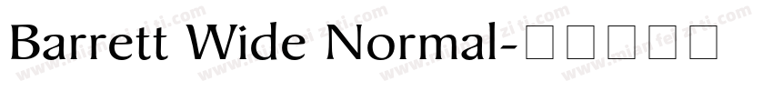 Barrett Wide Normal字体转换
